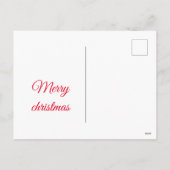 Funny cat-kerstmis feestdagenkaart (Achterkant)