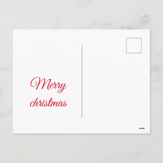 Funny cat-kerstmis feestdagenkaart (Achterkant)