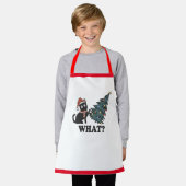 Funny Cat Kerstmis Kinder Apron Schort (Gedragen)