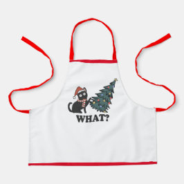 Funny Cat Kerstmis Kinder Apron Schort