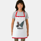 Funny Cat Kerstmis Kinder Apron Schort (Insitu)