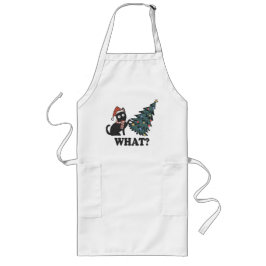 Funny Cat Kerstmis Long Apron Lang Schort