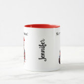 Funny Cat Kerstmis Mok (Midden)