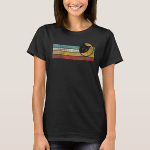 Funny Cat Kitten Meme Retro Sunset Peeping T-shirt