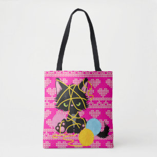 Funny Cat Kniting Projects Tote Bag