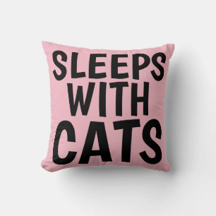 Funny Cat Kussens, SLAPEN MET CATS Kussen