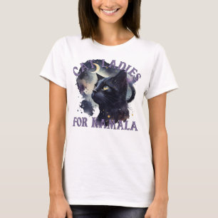Funny Cat Ladies beroemd gemaakt door Kamala Harri T-shirt