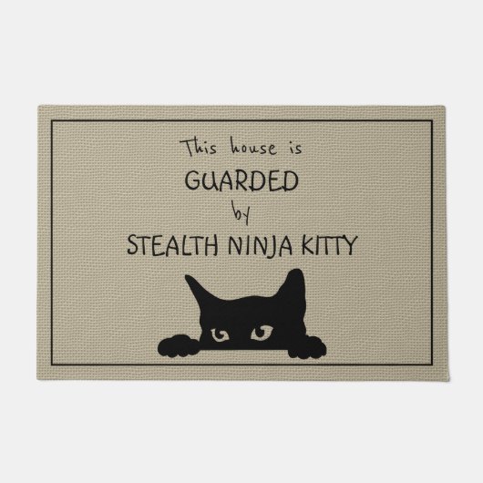 Funny Cat Large Doormat Deurmat (Voorkant)