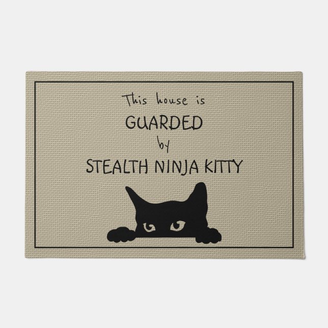 Funny Cat Large Doormat Deurmat (Voorkant)