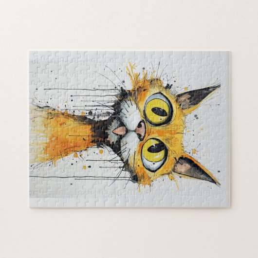 Funny Cat Legpuzzel (Horizontaal)