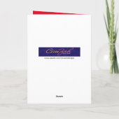 Funny Cat Louly die kerstliedjes zingt Kaart (Achterkant)