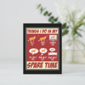 Funny Cat Love Kitten Humor Cat Lover Briefkaart (Staand voorkant)