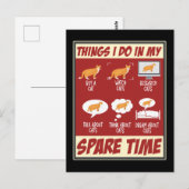 Funny Cat Love Kitten Humor Cat Lover Briefkaart (Voorkant / Achterkant)