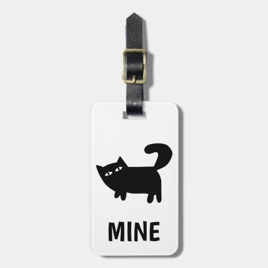 Funny Cat Lover Bagagelabel (Voorkant verticaal)