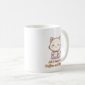 Funny Cat Lover Coffee Cup, Cute Cat Mom Gift Koffiemok (Voorkant rechts)