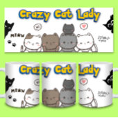 Funny Cat Lover Coffee Mok – Crazy Cat Lady Gift