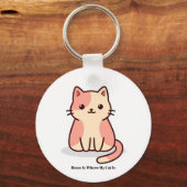 Funny Cat Lover Keychain – Cute Gift (Achterkant)