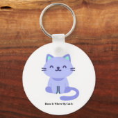 Funny Cat Lover Keychain – Cute Gift (Voorkant)