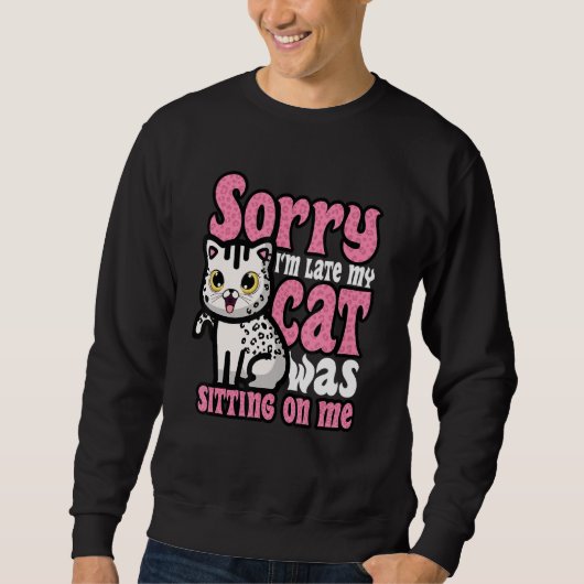 Funny Cat Lover Kitten Kat Eigenaar Humor Trui (Voorkant)
