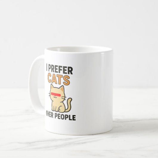 Funny Cat Lover Koffiemok (Voorkant links)