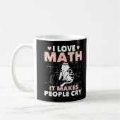 Funny Cat Lover Mathematics Humor Wiskunde Nerd Koffiemok (Links)