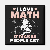 Funny Cat Lover Mathematics Humor Wiskunde Nerd Magneet (Voorkant)
