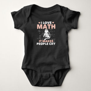 Funny Cat Lover Mathematics Humor Wiskunde Nerd Romper