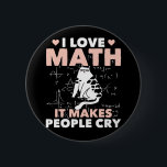Funny Cat Lover Mathematics Humor Wiskunde Nerd Ronde Button 5,7 Cm<br><div class="desc">Cat Wiskunde en schoolleraar Jokes. Funny Cat Lover Mathematics Humor Wiskunde Nerd.</div>