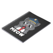 Funny Cat Lover Meow Sheriff Cat Notitieboek (Linkerzijde)