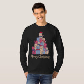 Funny Cat Lover Meowy Catmas Chirstmas  Cat Tree T-shirt (Voorkant volledig)