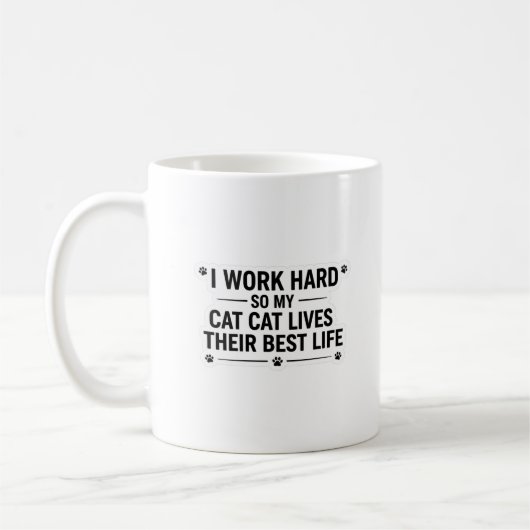 Funny Cat Lover Mug Koffiemok (Links)