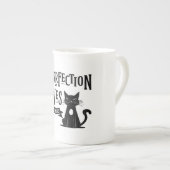 Funny Cat Lover Mug – “Purrfection.... Porselein Kop (Voorkant rechts)