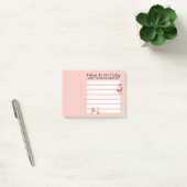 Funny Cat lover om een roze lijstkleur te doen Post-it® Notes (Kantoor)