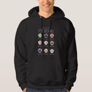 Funny Cat Lover Toe Beans Hoodie