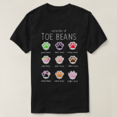 Funny Cat Lover Toe Beans T-shirt (Design voorkant)