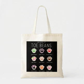 Funny Cat Lover Toe Beans Tote Bag