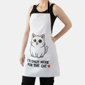 Funny Cat Lover Valentine Mousepad - I'm Only Here Schort (Insitu)