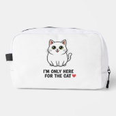 Funny Cat Lover Valentine Mousepad - I'm Only Here Toilettasje (Voorkant)