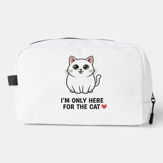 Funny Cat Lover Valentine Mousepad - I'm Only Here Toilettasje (Voorkant)