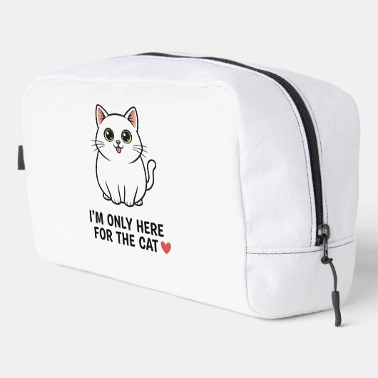 Funny Cat Lover Valentine Mousepad - I'm Only Here Toilettasje (Rechterhoek)