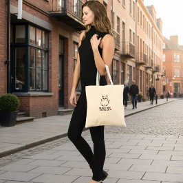 Funny Cat Lover Valentine Mousepad - I'm Only Here Tote Bag