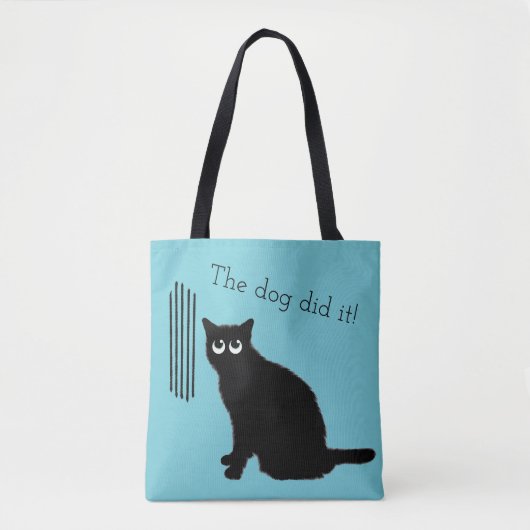 Funny Cat Lovers Canvas tas (Voorkant)