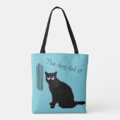 Funny Cat Lovers Canvas tas (Achterkant)