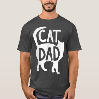 Funny Cat Lovers Cat Dad Kitten Vaderdag F T-shirt