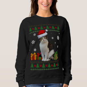 Funny Cat lovers Cute Cat Santa Hat Ugandevolle ke Trui