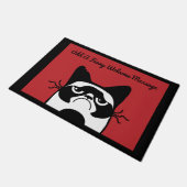Funny Cat Lovers door Mat (Schuin)