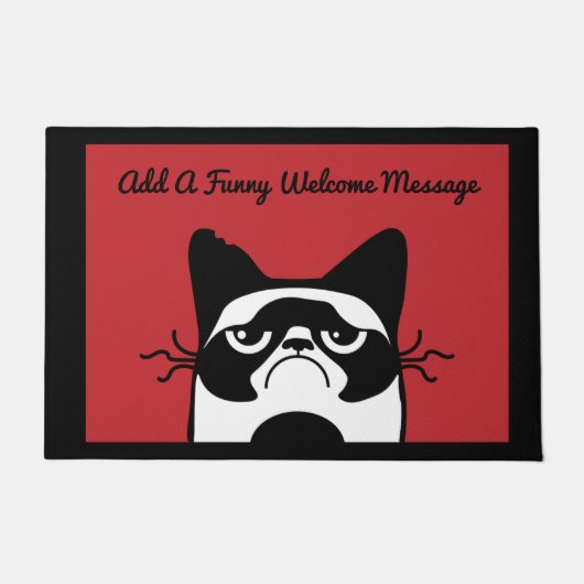 Funny Cat Lovers door Mat (Voorkant)