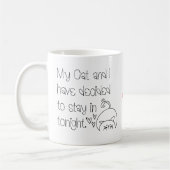 Funny Cat Lovers Pardon Quote Koffiemok (Links)