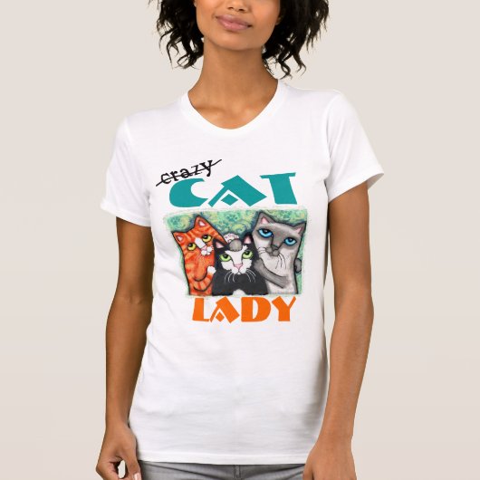 Funny Cat Lover's T-Shirt / Tanktop (Voorkant)