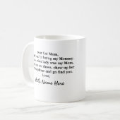 Funny Cat mam gift van Cat mokken (Voorkant links)